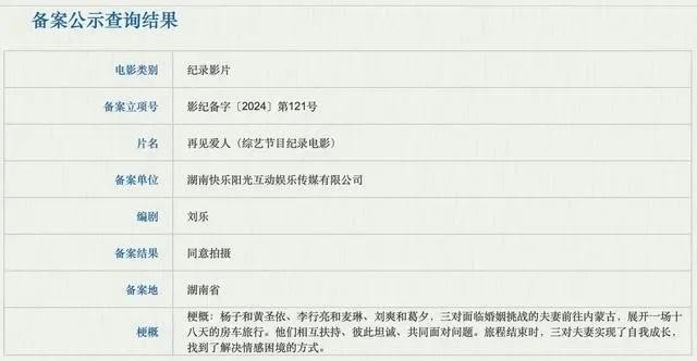《再见爱人》要拍成纪录电影观众为什么不买账？